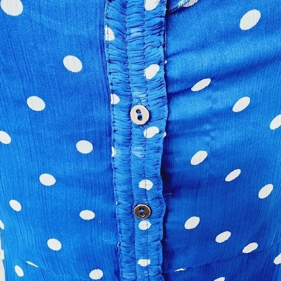 Abercrombie & Fitch Blue Polka Dot Sundress (D5.23.40) - Picture 6 of 6